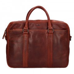 Pánská kožená business taška Lagen BLC-23/2288 hně č.1