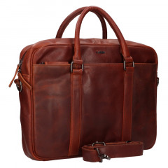 Pánská kožená business taška Lagen BLC-23/2288 hně č.3