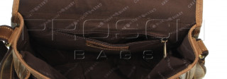 Kožená kabelka Greenburry 1638-25 hnědá č.7