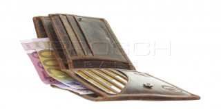 Kožená peněženka Greenburry 1702-25 hnědá č.12