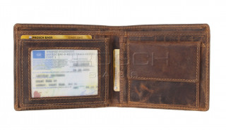 Kožená peněženka Greenburry 1702-25 hnědá č.5