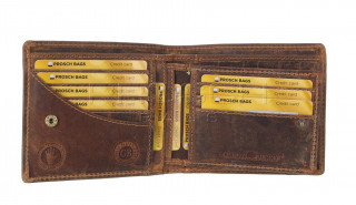 Kožená peněženka Greenburry 1702-25 hnědá č.6