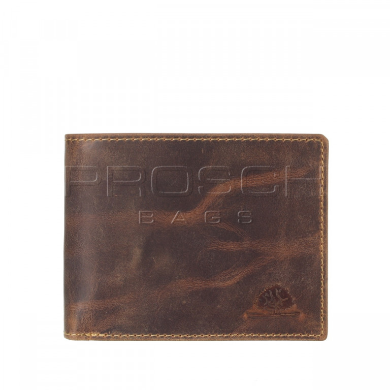 Kožená peněženka Greenburry 1705CC-25 hnědá