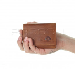 Kožená mini peněženka RFID Greenburry 1093-24 Teak č.10