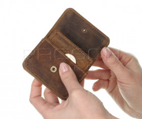 Kožená peněženka mini Greenburry 1680-25 hnědá č.10