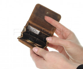 Kožená peněženka mini Greenburry 1680-25 hnědá č.11