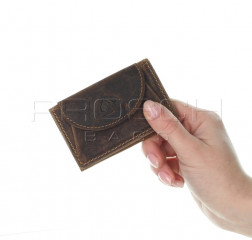 Kožená peněženka Greenburry mini 1682-25 hnědá č.9