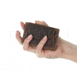 Kožená peněženka Greenburry mini 1682-25 hnědá č.8