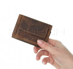 Kožená mini peněženka Greenburry 1682-A-E-25 hnědá č.10