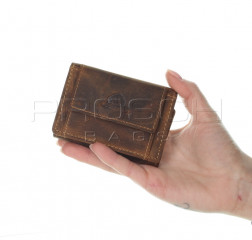 Kožená mini peněženka Greenburry 1682-A-E-25 hnědá č.11