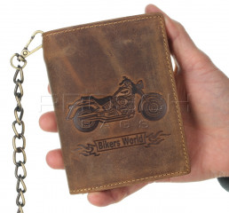 Kožená peněženka s řetězem Greenburry 1796A-Bike- č.15