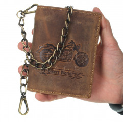 Kožená peněženka s řetězem Greenburry 1796A-Bike- č.14