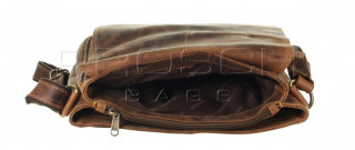 Kožená taška Greenburry 1729-25 hnědá č.13