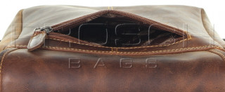 Kožená taška Greenburry Hickory 0837-25 hnědá č.10