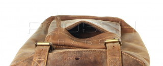 Kožený batoh Retro Greenburry 1689S-25 hnědý č.5