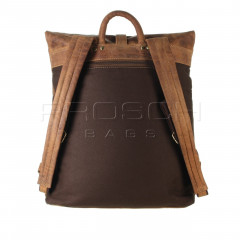 Kožený batoh Greenburry Roller 1671-25 hnědý č.3