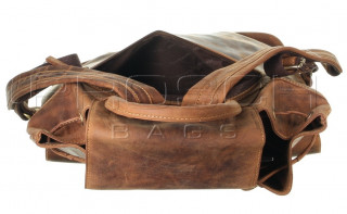 Kožený batoh Greenburry 1711-25 hnědý č.9