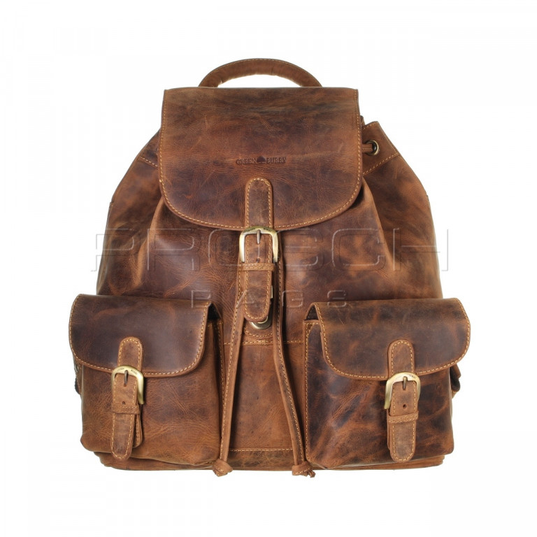 Kožený batoh Greenburry 1711-25 hnědý