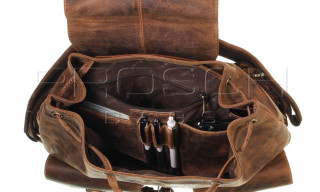 Kožený batoh Greenburry 1711-25 hnědý č.7
