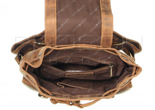 Kožený batoh Greenburry 1711S-25 hnědý č.7