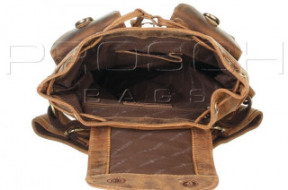 Kožený batoh Greenburry 1711S-25 hnědý č.6