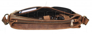 Kožená taška Greenburry 1731-25 hnědá č.12