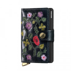 Premium Miniwallet Secrid Stitch Floral Black č.1