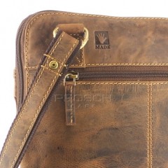 Kožená taška Greenburry 1649-25 hnědá č.10