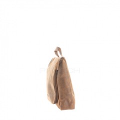 Kožená kosmetická taška Greenburry 1735-25 hnědá č.2
