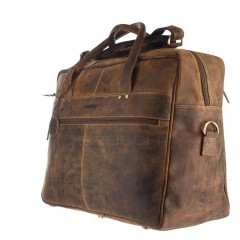 Kožená taška Greenburry Officebag 1742A-25 hnědá č.3