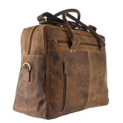 Kožená taška Greenburry Officebag 1742A-25 hnědá č.4
