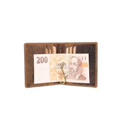 Kožená dolarovka Greenburry 1707-25 hnědá č.12