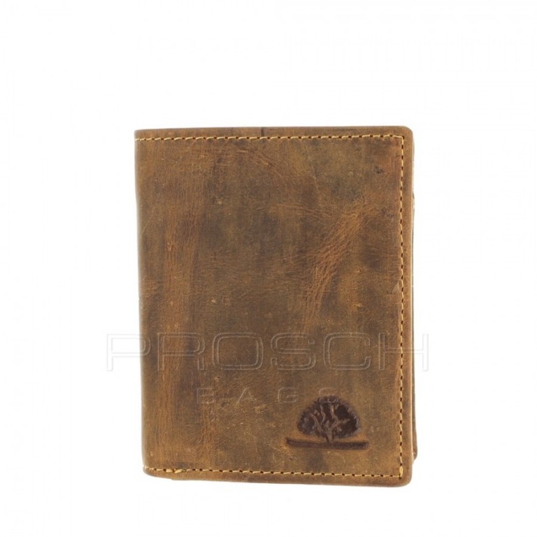 Kožená peněženka Greenburry mini 1813-25 hnědá