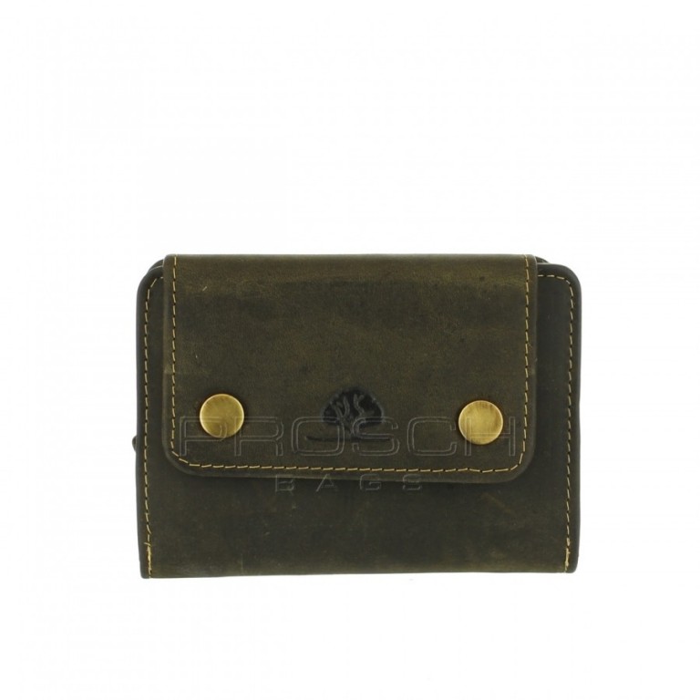 Kožená peněženka Greenburry 335-30 olivová